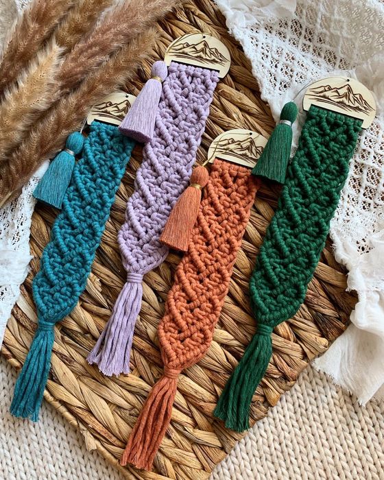 Zakładka do książki z chwostem boho prezent
