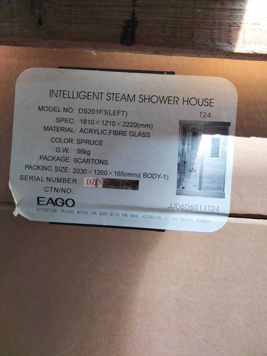 Терміново продам гідробокс сауна EAGO DS201F3 нова.