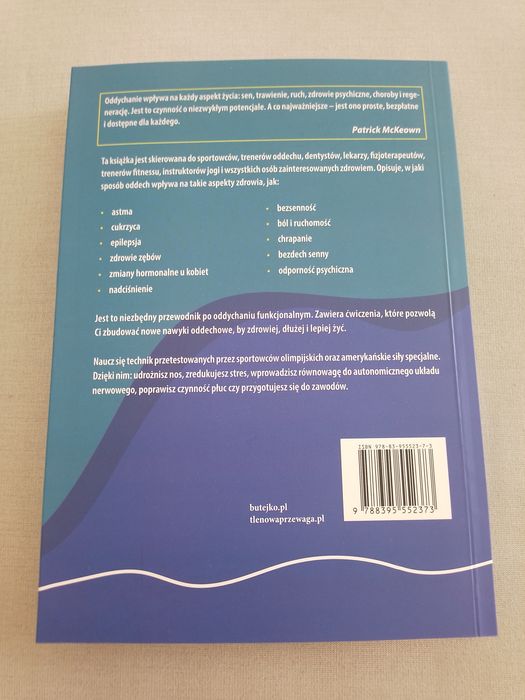 Książka "Terapeutyczny oddech", Patrick McKeown
