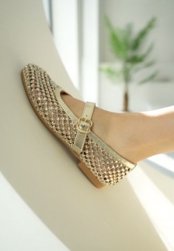 Женские балетки сетка Alaia