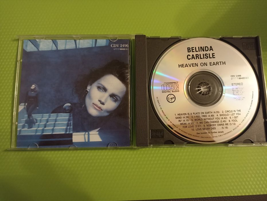 Belinda Carlisle Heaven on Earth 1987 płyta CD