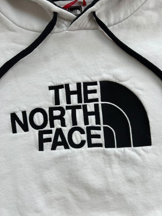 Bluza The North Face big logo white boxy fit 65x63 cm