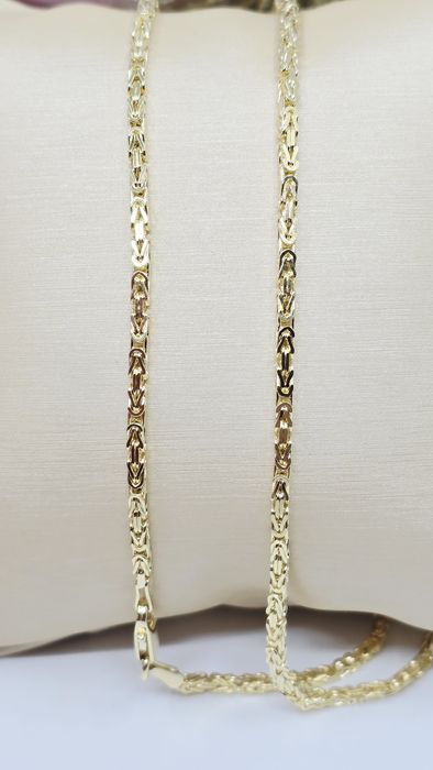 Złoty łańcuszek splot królewski pełny próba 585 14k waga 11.75g