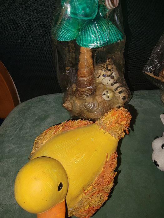 Декор, фигурки из ракушки, пепельница, копилка, статуэтка кораблик, де