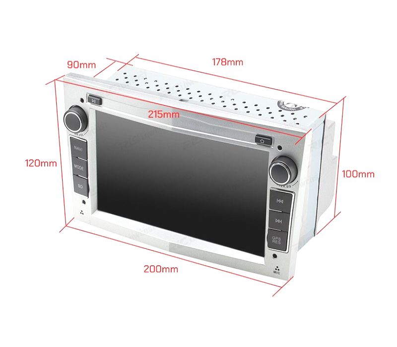 AUTO RADIO GPS ANDROID 11 CINZA CLARO PARA OPEL ASTRA H VIVARO ZAFIRA VECTRA CORSA D QUAD CORE