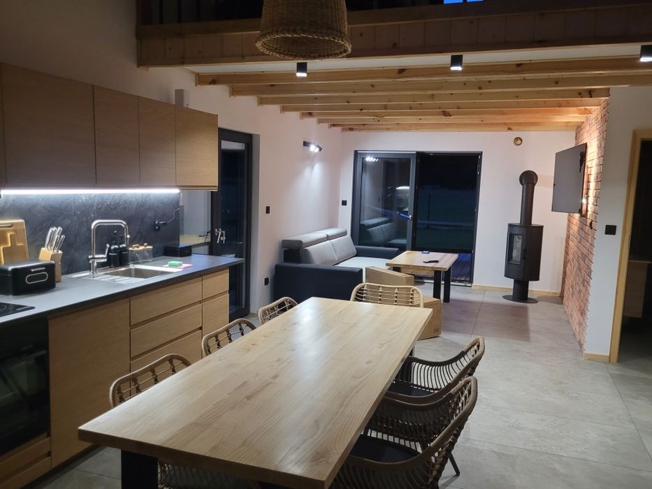 Domki Echo lasu, Zwierzyniec,  Roztocze, balia z jacuzzi, sauna