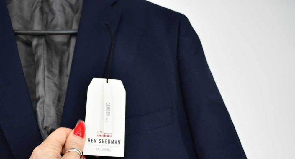 Elegancka wełniana marynarka Ben Shermann short 42 euro 52