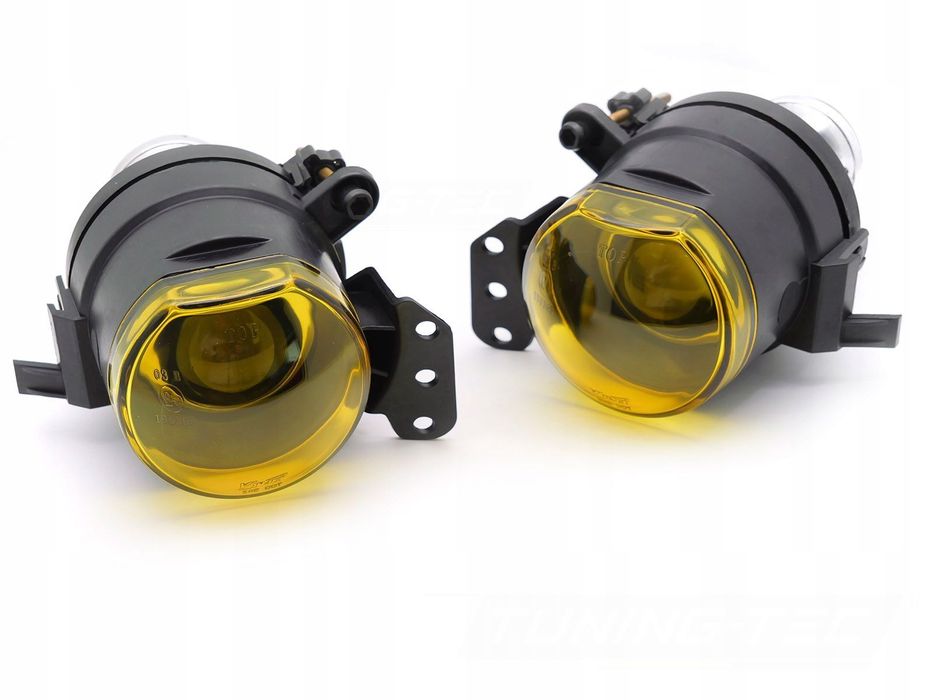 Halogeny Lampy L+R Tuning Soczewka żółte e46 e90 e91 e60 e61 e63 e64 X3 e83