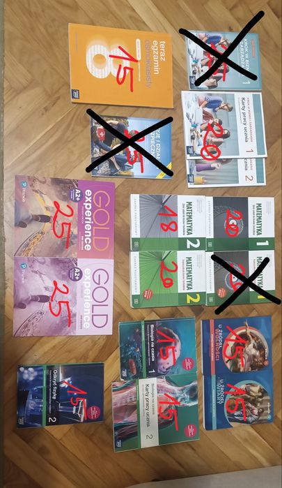 Podręczniki i karty pracy liceum klasy 1,2,3