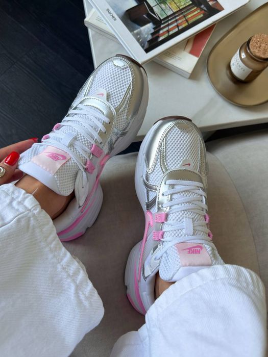 Nike V2k Run Silver/Pink/White  найк найки