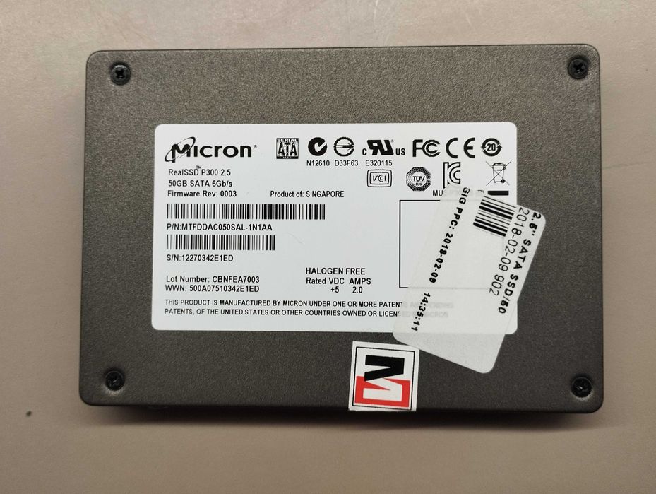 Dysk komputerowy SSD 50GB