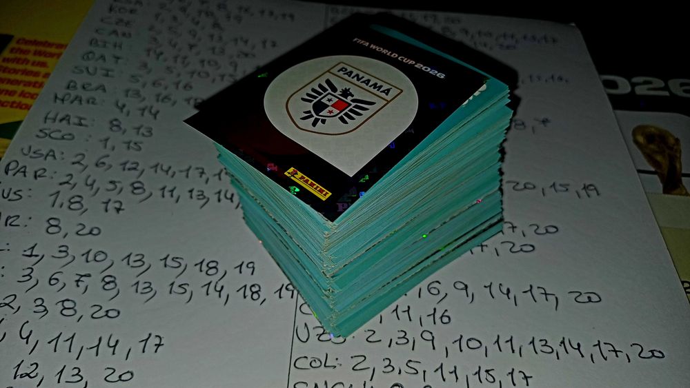 Lote 260 cartas Mundial Fifa 2026
