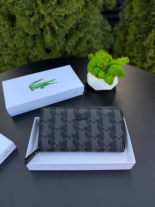 Гаманець Lacoste чоловічий Портмоне Лакоста з подарунковою коробкою