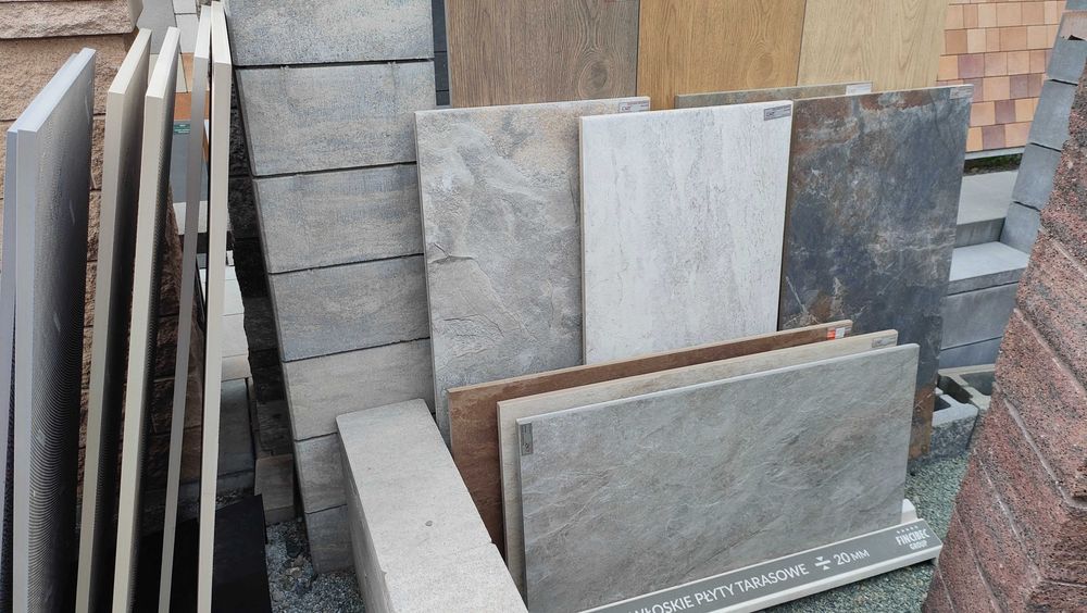 Płytki ceramiczne płyty gresowe gres taras cermika 2cm tarasowe płyta