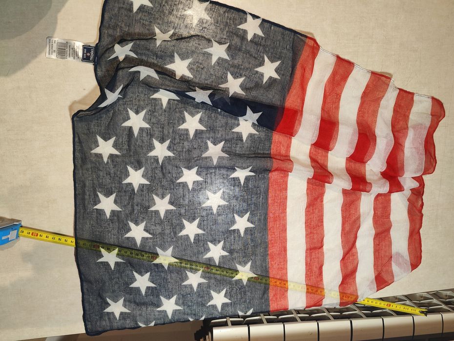 Cienki szalik / chusta / bandana / flaga USA