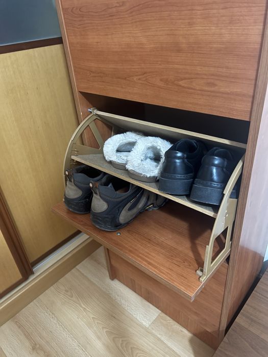 Movel sapateira castanho 3 gavetas