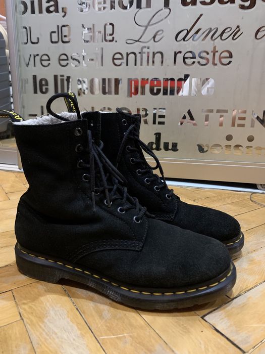 Dr Martens черевики замшеві на хутрі
