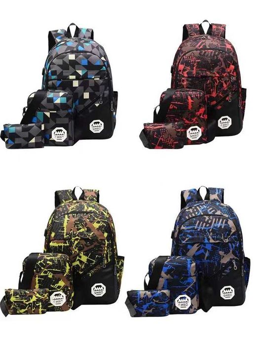 школьный рюкзак для мальчиков набор 1+2