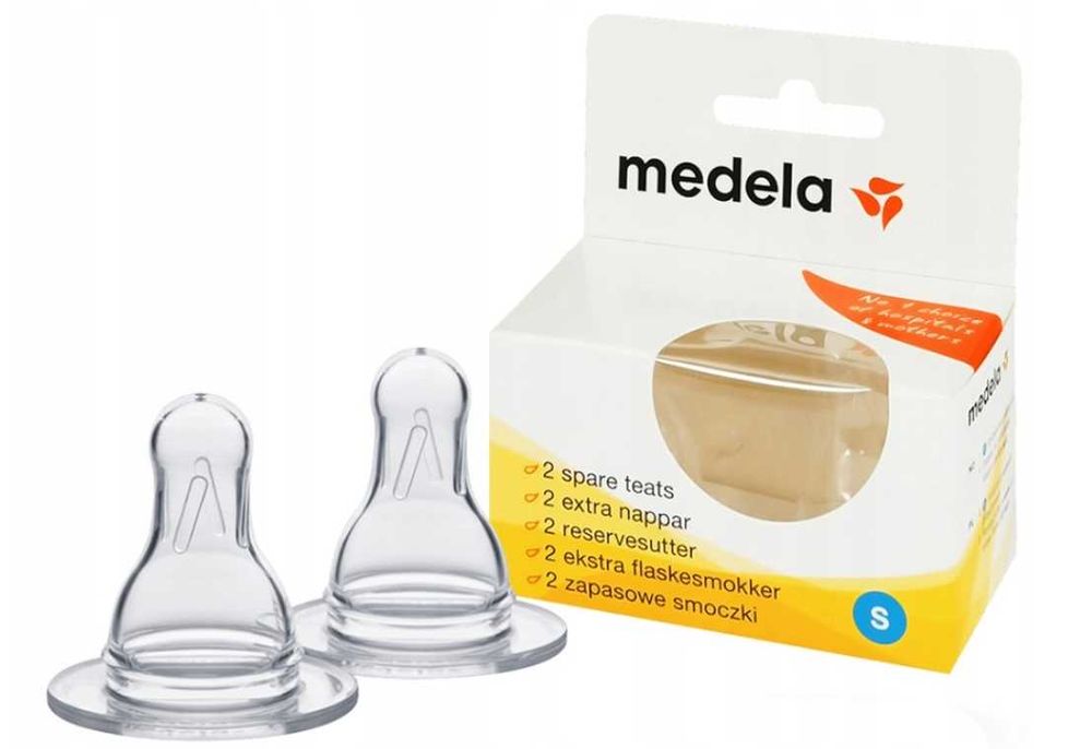 Medela Smoczki Do Butelki Rozmiar S 2 Sztuki *NOWE*