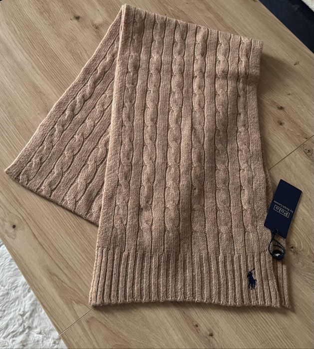 Szalik wełniano kaszmirowy  Ralph Lauren