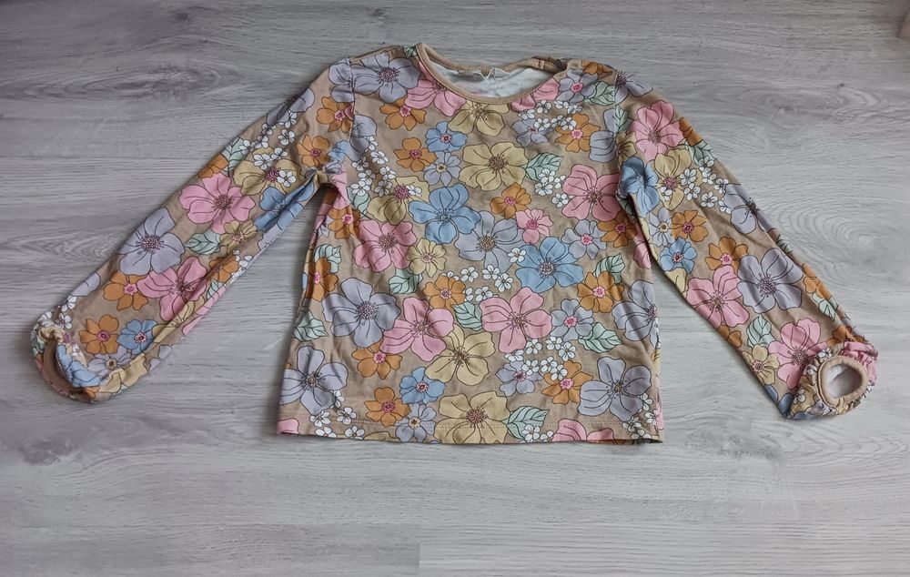 Bluzka w kwiaty H&M rozm. 134/140 (100% bawełna)