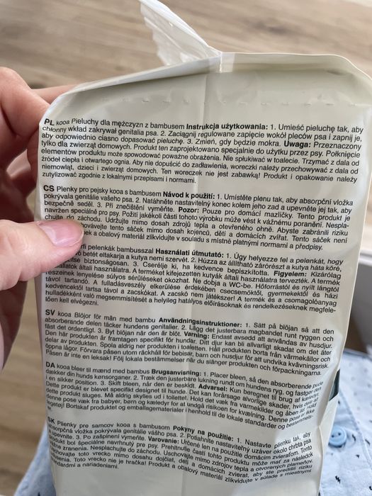 Pieluchy dla psa Kooa rozmiar s