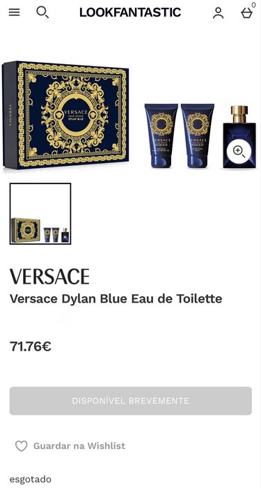 Conjunto VERSACE Dylan Blue 50 ml - Novo