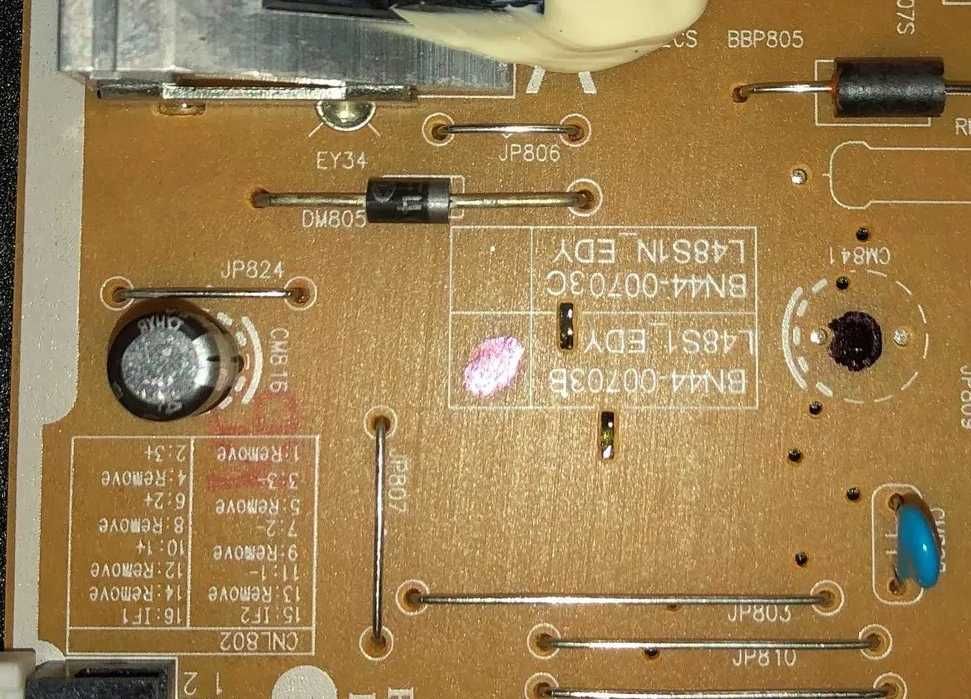 Samsung HG48EC690DB Parts – Tested: BN44.-00703B, BN41.-02160A64584817963778122