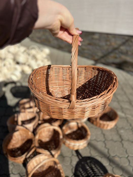Кошик кошики з натуральної лози Кошики на Паску Кошики великодні кошик