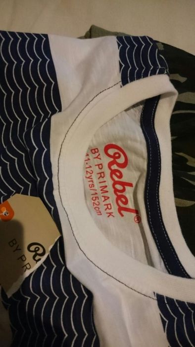 Zestaw koszulek 5szt.  koszulka nowa nowe 152 158 Primark UK