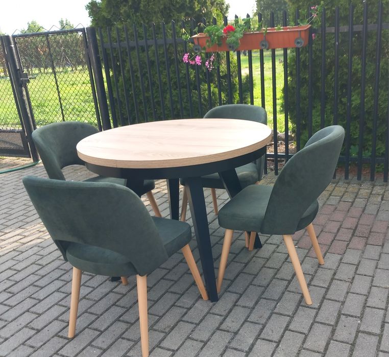 Stół okrągły  rozkładany
