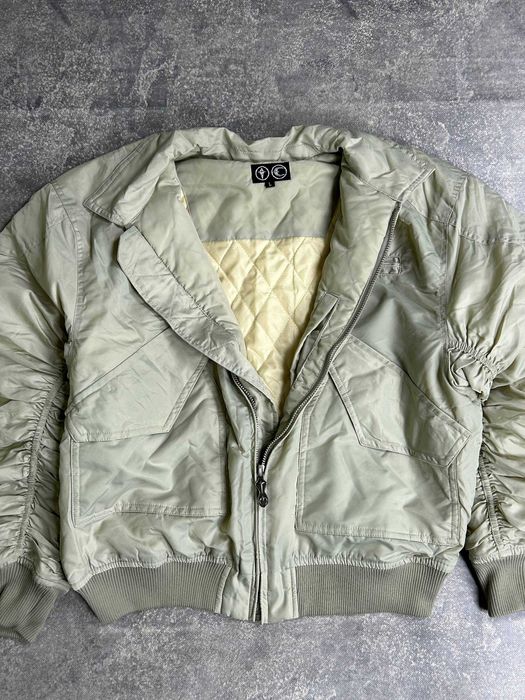 Бомбер Thug Club zip Green Bomber куртка зіпка курточка оливковий M L