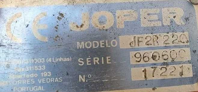 Fresa agricola Joper modelo 2R de 2.20 de trabalho usada