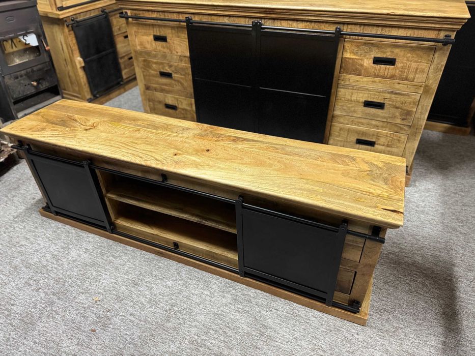 Piekna wyjatkowa szafka pod tv rtv komoda styl LOFT nowa F-Vat