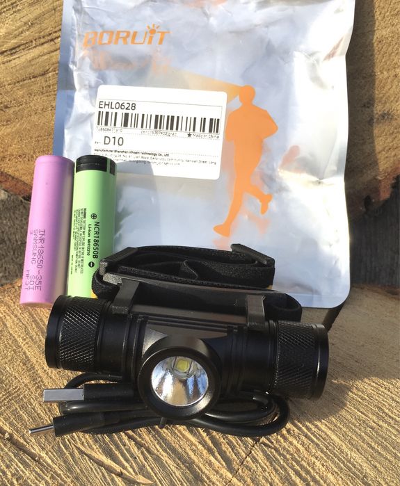Boruit D10 D25 HP330 налобний ліхтар