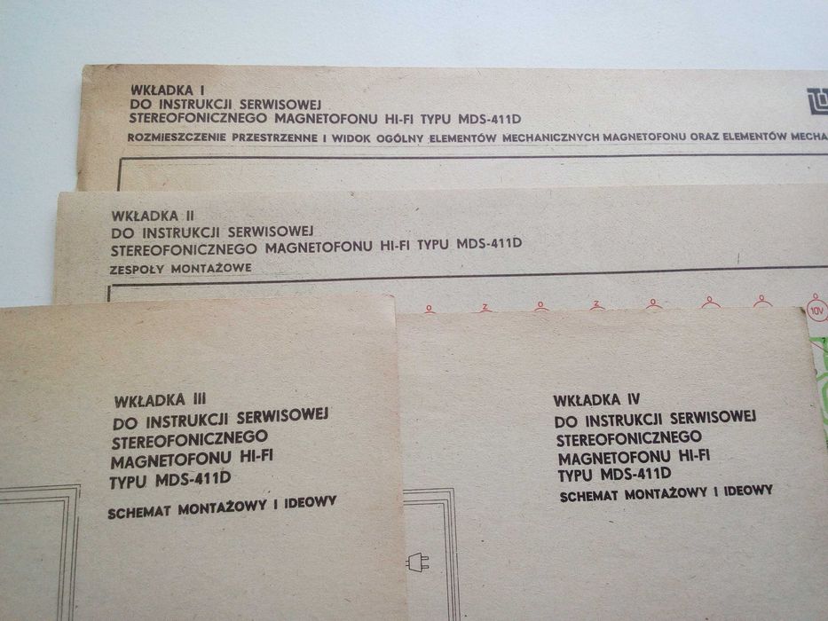 Instrukcja serwisowa Unitra MDS-411D Etiuda