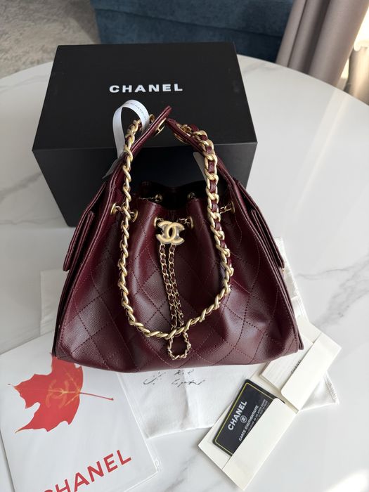 Сумка Chanel Burgundy Gold