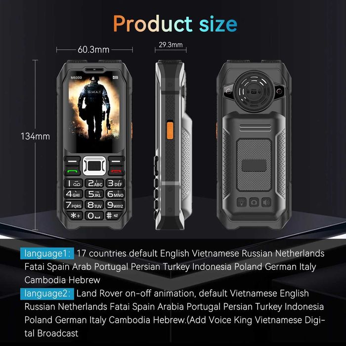 кнопочный телефон-повербанк PHONEMAX M6000 4 SIM