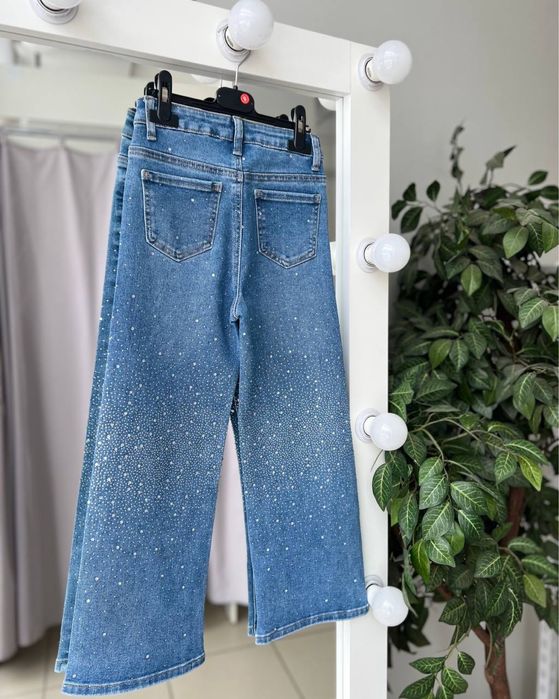 Джинси для дівчинки зі стразами джинсы для девочки с камнями