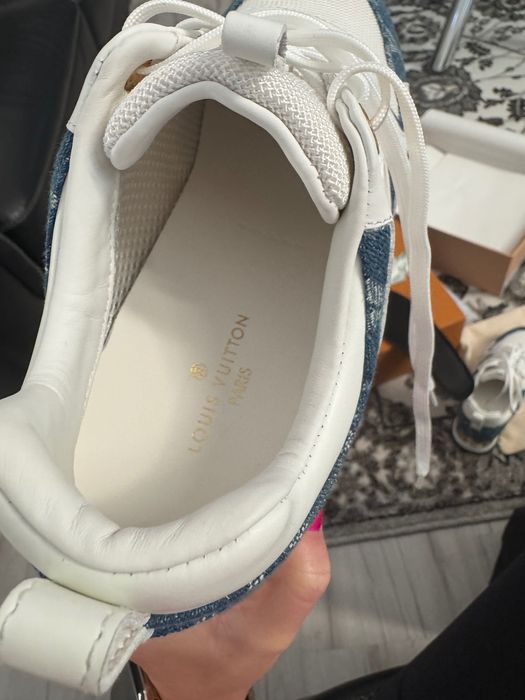 Sneakersy LV denim jeansowe białe