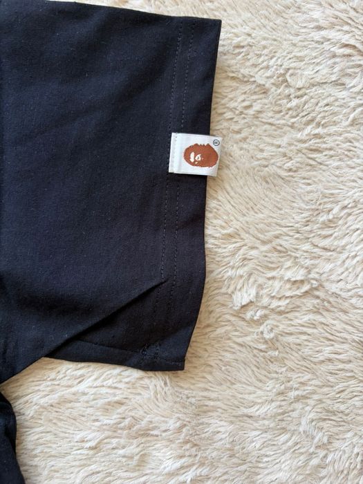T-shirt BAPE preta e verde