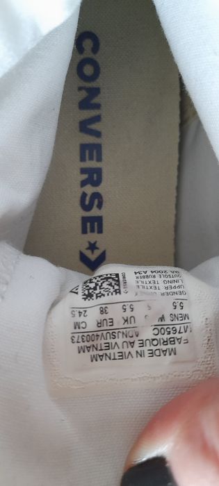 Białe wysokie Converse rozm. 38