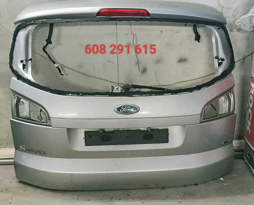 Klapa tylna Ford s-max z blendą i tylną prawą lampą