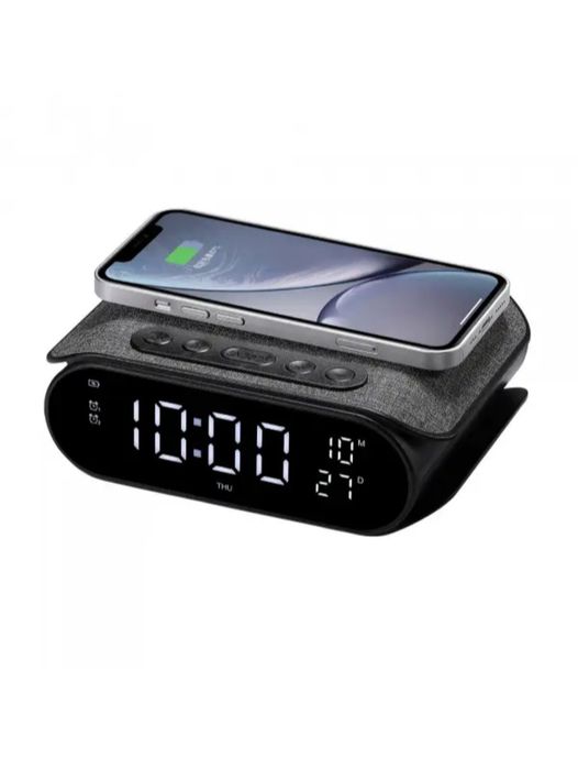 Бездротова зарядка з годинником