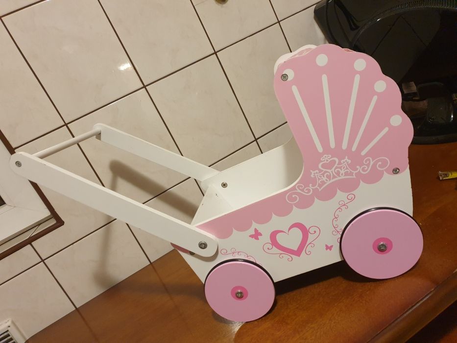 Wózek drewniany do lalki