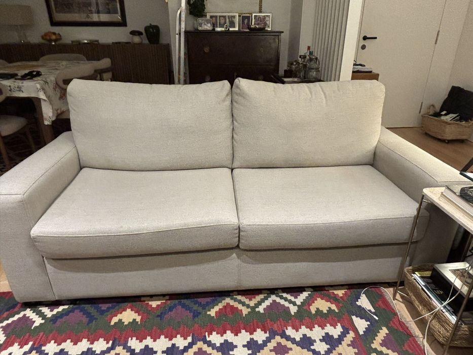 Sofá 3 Lugares Bege