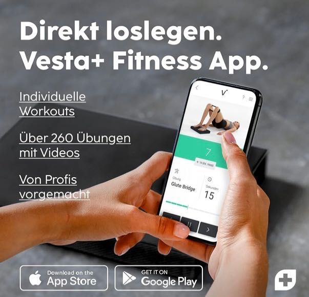 Mata + taśma + aplikacja do ćwiczeń. Balance pad