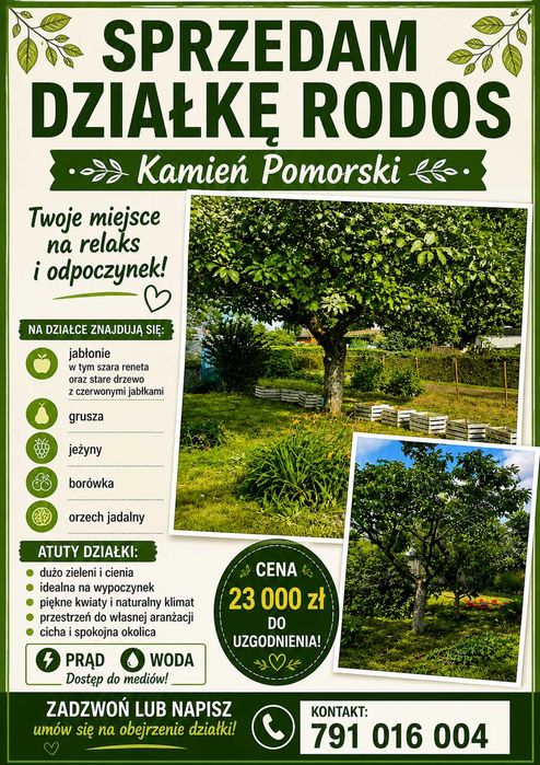 R.O.D. kamień Pomorski d z i a ł k a