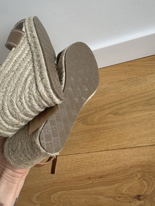 Sandaly Big Star espadryle bezowe rozkiar 40