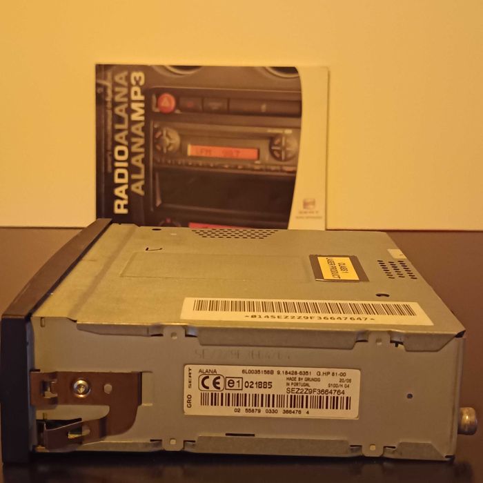 Radio SEAT Ibiza 6L Alana Mp3 com Manual